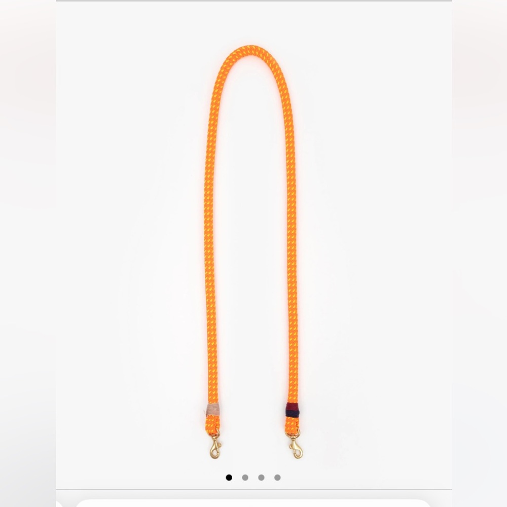 Clare V Sailor Crossbody Strap Neon Orange Multi